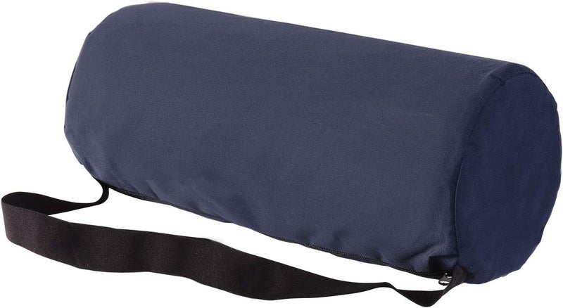 DMI Lumbar Support Full Roll Cushion - Navy, 10.75 x 4.75 Inches - Image 1