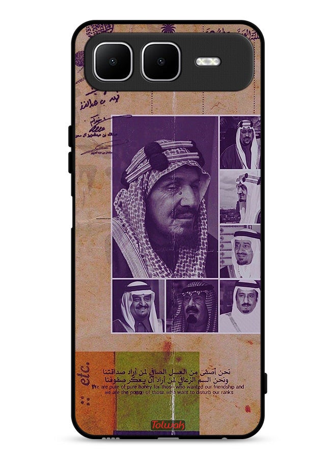 Tolwak Infinix Smart 10 Plus Protective Case Cover Saudi Kings Vintage Photos