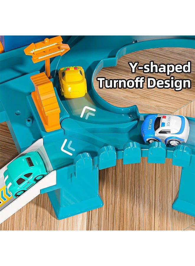 أيكين Toy Car Ramp Track Boy Toy for 3 4 5 6 7 Years Old Kids, Dinosaur Race Track, Winding Hill Road Track Car Toy, Dinosaur Climbing, Kids Toy Colorful Vehicle Small Car, Preschool Gift for Children 3 Years Old and Up - Image 5