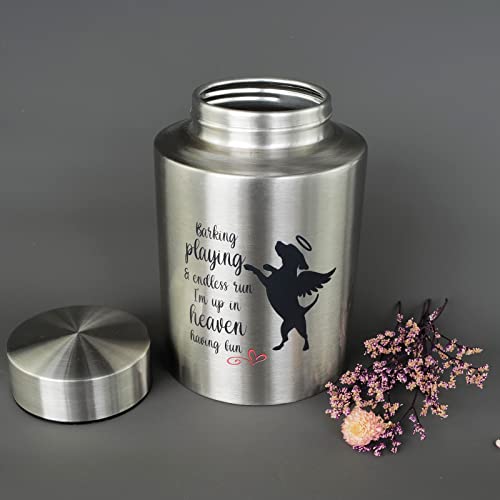 Mianachilu Pet Cremation Urns for Dogs Ashes, Up to 60 lbs Dog Memorial Keepsake Urns for Ashes-Medium (Playing in Heaven) - Image 3