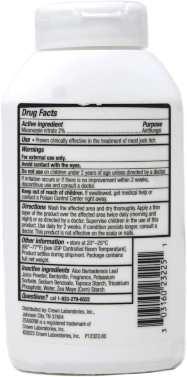 Zeasorb -AF Super Absorbent Antifungal Treatment Powder for Jock Itch 2.5 oz (Pack of 11) - Image 1