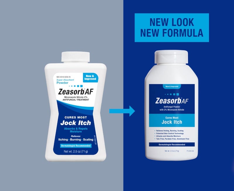 Zeasorb -AF Super Absorbent Antifungal Treatment Powder for Jock Itch 2.5 oz (Pack of 11) - Image 2