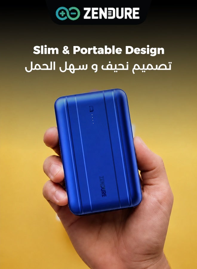 زينديور بطارية زيندور - S20 20000 مللي أمبير - 20 واط - أزرق - Image 5