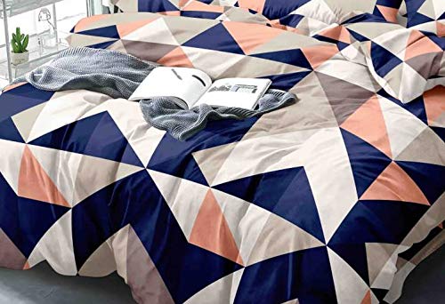 TIB® Glace Cotton AC Comforter Set- 1 AC Quilt, 1 Bedsheet with 2 Pillow Covers (4 Piece Set), (Multi) - Image 2