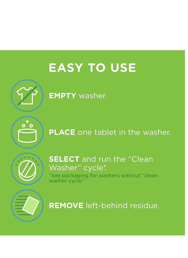 Affresh washing machine cleaner cleans front load and top load washers including HE 3 tablets