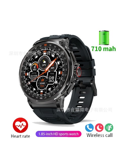 V69 Smart Watch Bluetooth Call 1.85 Inch Large Round Screen Heart Rate Blood Oxygen Multi-Sports v69 Smart Watch
