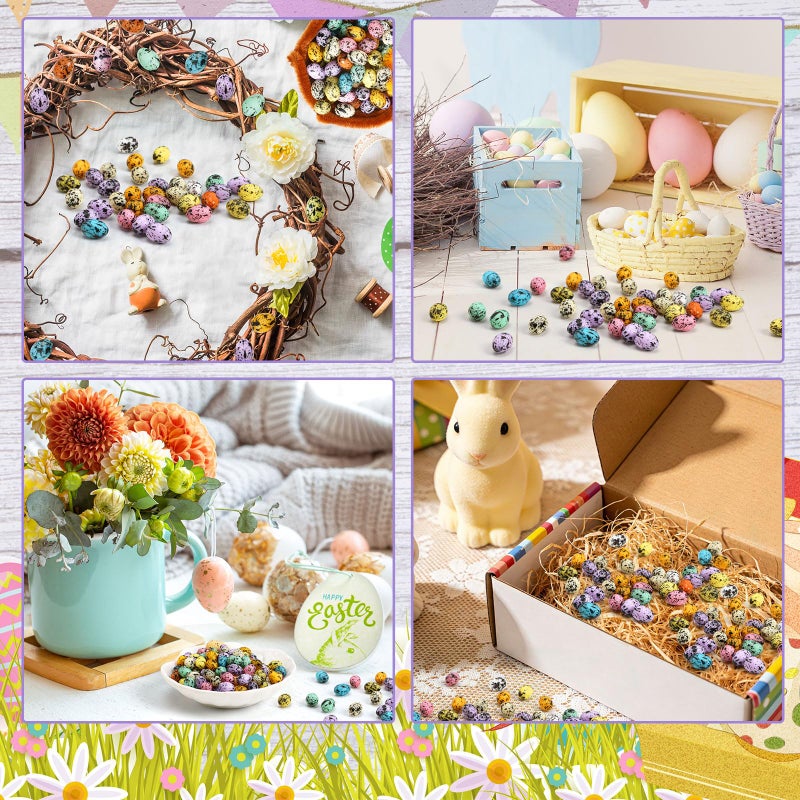 DTOFOOT 100 Pcs Mini Resin Easter Eggs,Small Decorative Eggs with Speckled Design for Easter Tree, Table Centerpieces Festive Home DÃ©cor - Image 4