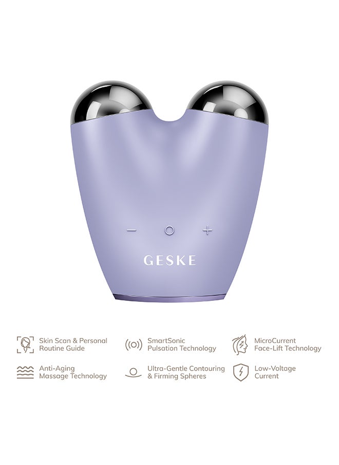 GESKE Smart App Guided Microcurrent Facial Lifter | 6 In 1 | Face Lifter | Face And Jaw Line Trainer | Face Tightening | Anti-Aging Device | Micro Current Against Wrinkles | Couple  - Image 2