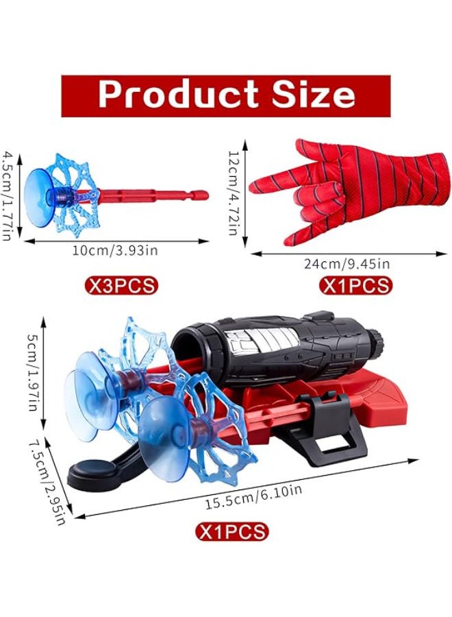 1 Set Spider Launcher Glove, Spider Gloves Spider Web Spider Toy Kids Web Shooter Hero Toy Glove Spider Cosplay Suction Cup Sponge Balls Spider Props - Image 2