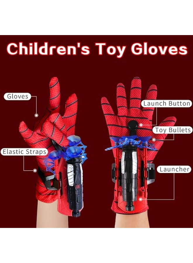1 Set Spider Launcher Glove, Spider Gloves Spider Web Spider Toy Kids Web Shooter Hero Toy Glove Spider Cosplay Suction Cup Sponge Balls Spider Props - Image 3