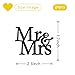 MonMon & Craft MonMon Craft 24 Pcs Mr Mrs Cupcake Toppers for Bridal Shower Wedding Engagement Party in Black - Image 3