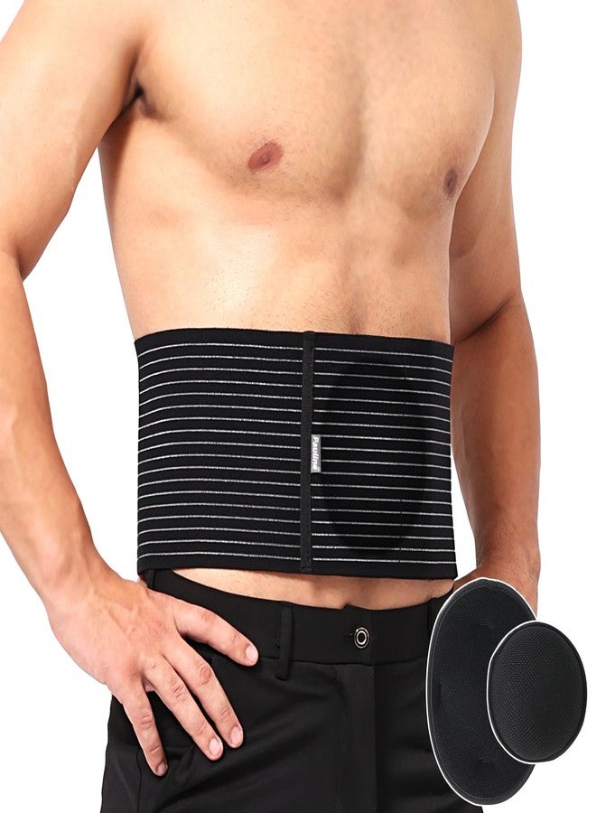 Pauline Umbilical Hernia Belt with 2x Compression Pads, Abdominal Support Binder for Men & Women Belly Compression/Incisional, Femoral, Spigelian Hernia Post Surgery Pain Relief (L/XL) - Image 1