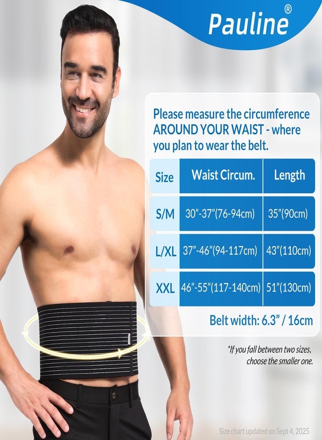 Pauline Umbilical Hernia Belt with 2x Compression Pads, Abdominal Support Binder for Men & Women Belly Compression/Incisional, Femoral, Spigelian Hernia Post Surgery Pain Relief (L/XL) - Image 4