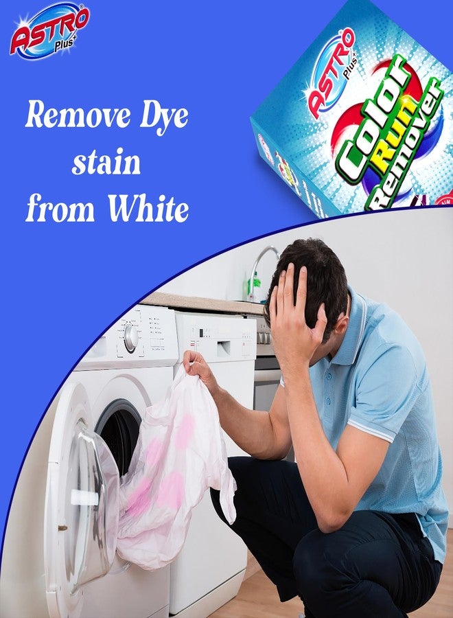 ASTRO PLUS + Ultimate Color Run Remover, Say Goodbye to Stains Powerful, Color Bleed Eliminator Stain Remover, Advanced Clothes Color Run Remover Powder (1) - Image 5