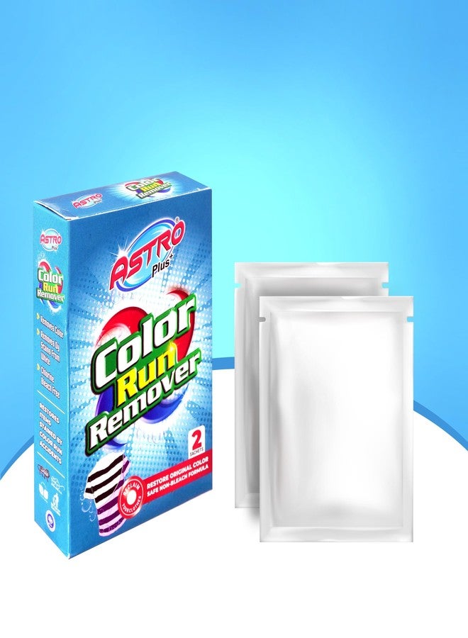 ASTRO PLUS + Ultimate Color Run Remover, Say Goodbye to Stains Powerful, Color Bleed Eliminator Stain Remover, Advanced Clothes Color Run Remover Powder (1) - Image 2