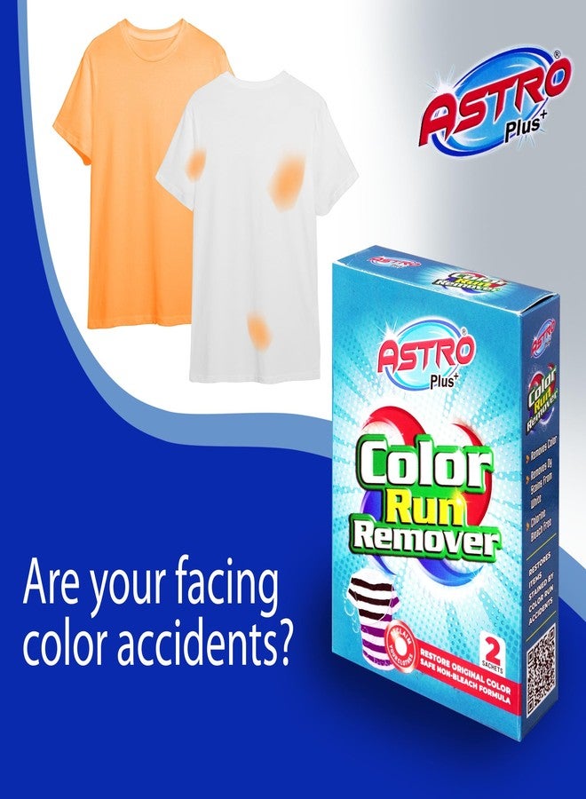 ASTRO PLUS + Ultimate Color Run Remover, Say Goodbye to Stains Powerful, Color Bleed Eliminator Stain Remover, Advanced Clothes Color Run Remover Powder (1) - Image 3