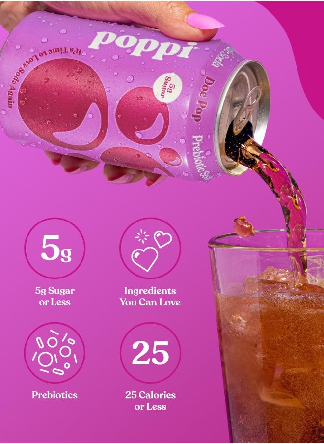 Poppi - Doc Pop Prebiotic Drink 355ml - Image 1