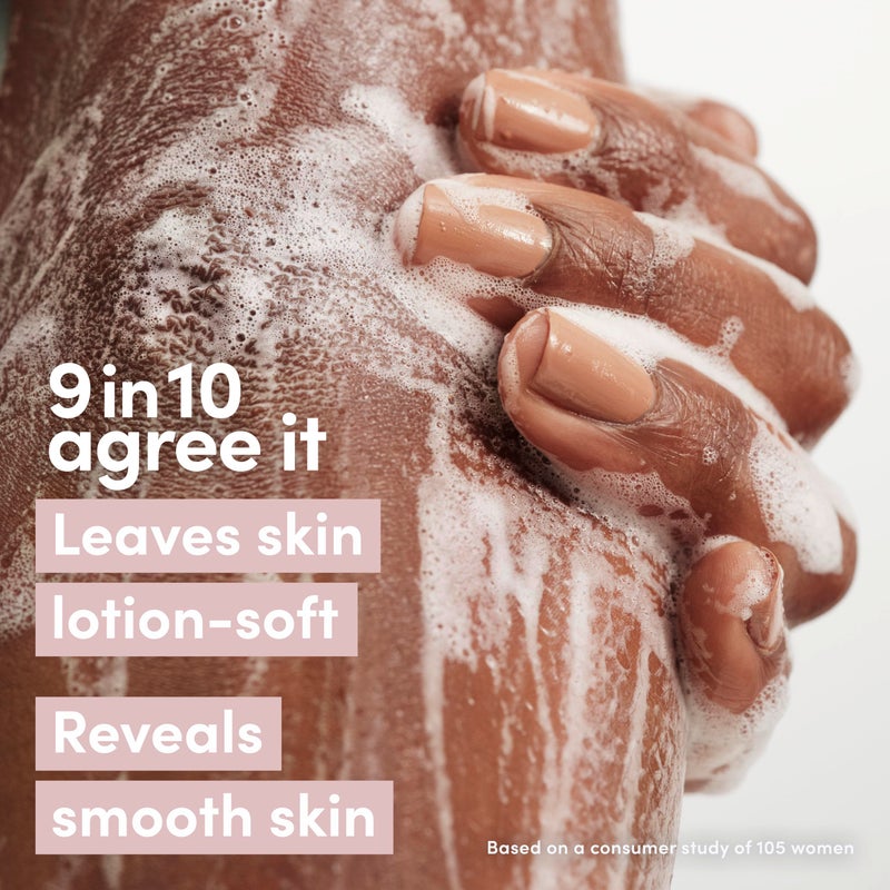 Dove Exfoliating Body Wash Melanin Even Tone Promotes Even Skin Tone 5% pro-ceramide serum with BHA 18.5 oz - Image 4