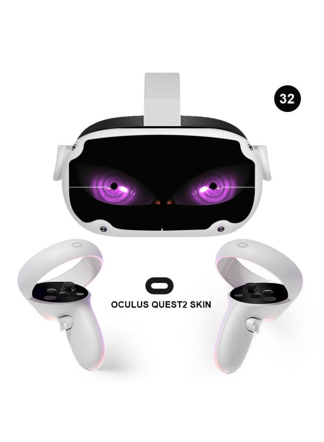 Loquat Application Oculus Quest2 Game Virtual Helmet VR Glasses Handle Sticker Protective Film Set-Color:032 - Image 1