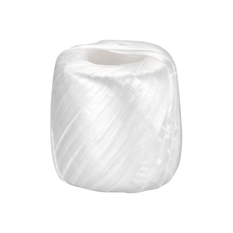 MECCANIXITY Polyester Nylon Plastic Rope Twine Household Bundled for Packing Gardening Craft100m LengthWhite Pack of 1