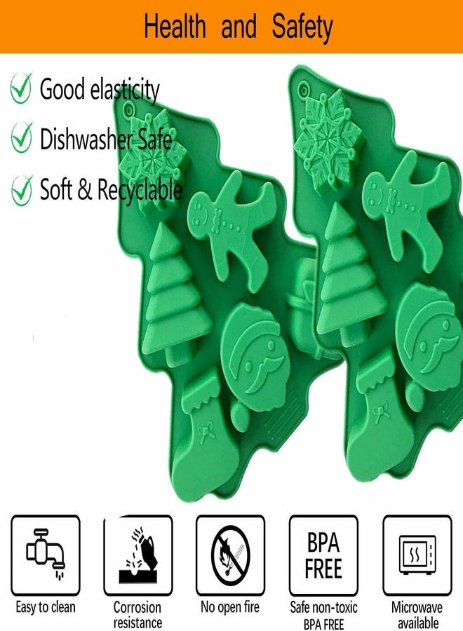 MARHABA TRADERS Christmas Silicone Molds,No-Stick Xmas Silicone Cake Baking Molds for Making Holiday Chocolate Candy,Handmade Soap,Candles,Bath Bombs,Fondant,Cake,Ice Cubes,Candles,Jello - Image 4