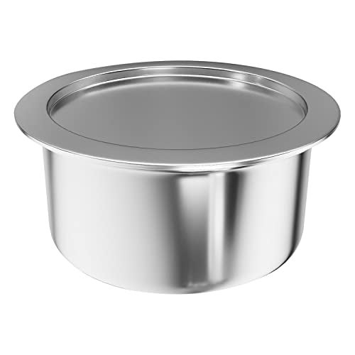 Lifelong LLTPT903 Triply Tope with Stainless Steel Lid 1.4 litre Capacity (16 cm Diameter, Induction, Dishwasher and Gas Stove Friendly) - Image 1