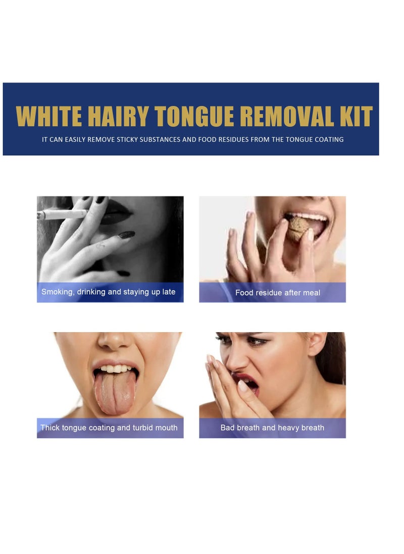 Jaysuing 50g Tongue Cleaning Kit Tongue Brush Tongue Cleaning Oral Care Removes Odor and Freshens Breath  - Image 4
