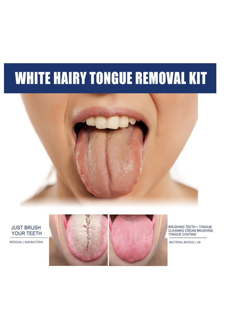 Jaysuing 50g Tongue Cleaning Kit Tongue Brush Tongue Cleaning Oral Care Removes Odor and Freshens Breath  - Image 2