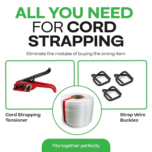 IDL Packaging Woven Cord Strapping Roll 1/2" x 1500', 6" x 3" Core Size, 650 lbs Break Strength - Poly Packaging Strapping - Strength&Flexibility Strapping Tape Heavy Duty with Re-Tightening Option by IDL Packaging - Image 5