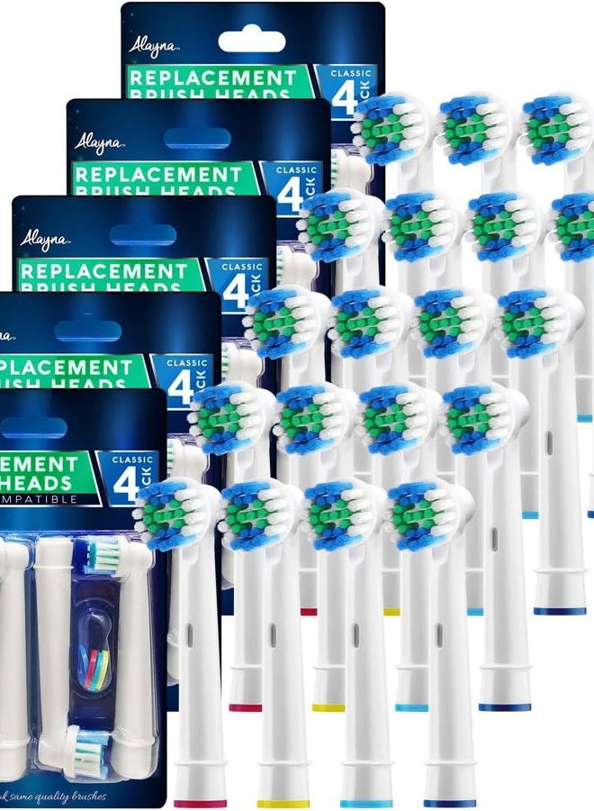 Alayna Replacement Toothbrush Heads Compatible with Oral B Electric Toothbrush Replacement Heads Precision Brush Heads Refills for Oralb Braun Pro 1000/7000/9600/500/3000/5000/6000/8000 Sensitive Precision + - Image 2