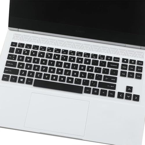 OJOS Premium Keyboard Cover For Hp Omen 16.1 16T-Wf000 16-Wf0097Nr 16-Wd0063DX 16Z-XD000 16Z-Xf000 16-Xf0033DX 16-Xf0087Nr 16T-K000 16-K0013DX 16-U0097Nr 16T-U000 16-B1747Nr 16-N000 16-N0797Nr, Grey - Image 1