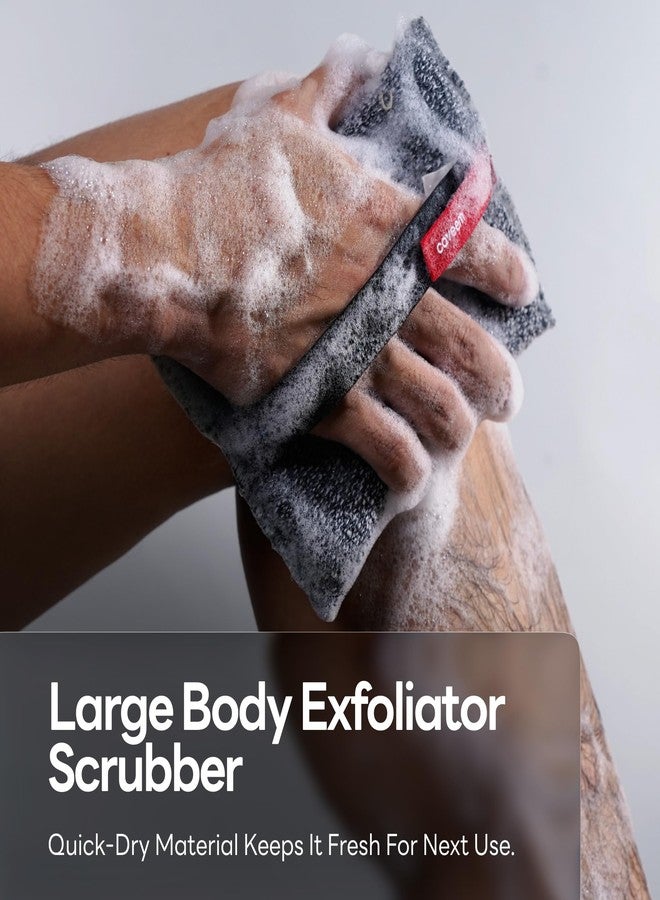 Caveem Exfoliating Body Scrubber, Rough Exfoliation Body Exfoliator Sponge for Remove Dead Skin, Body Exfoliating Sponges, Bath and Body Exfoliate Buffer, Mens and Womens Sponge for Shower (2 Pack) - Image 4