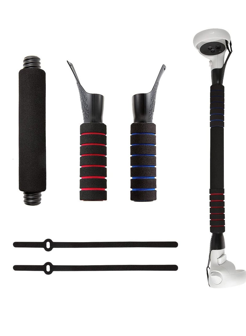Y&D Long Stick Handle Extension Grips Stand for Meta Quest 2/Quest/Rift S Playing Beat Saber Games  - Image 1