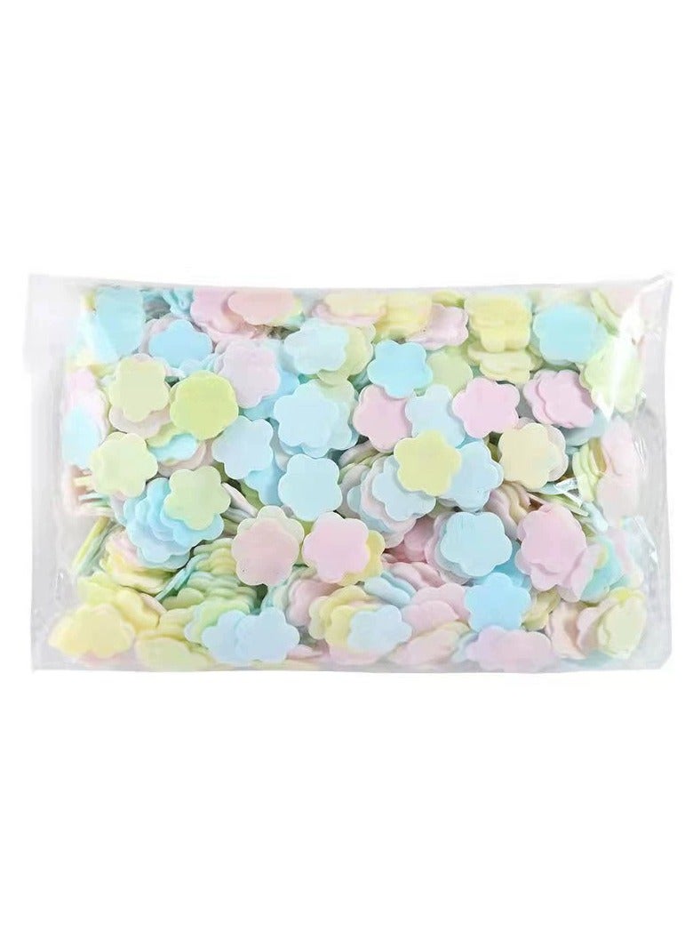 Ucanbe 1000pcs Disposable Soap Sheets, Portable Hand Wash Paper Travel Soap Sheet, Flower Shape Soap for Outdoor, Travel, Camping, Hiking for Daily Use  - Image 1