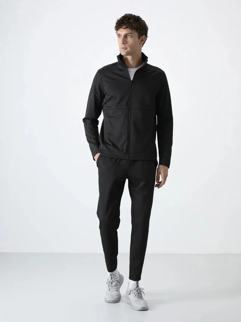 تومي لايف TOMMY Men's Zip-collar Sweatshirt And Pants Set