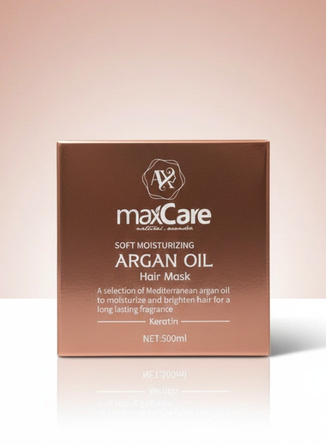 Soft Moisturizing Argan Oil Hair Mask 500 ml Deep Repair Smooth Shine Nourishing Hair Treatment