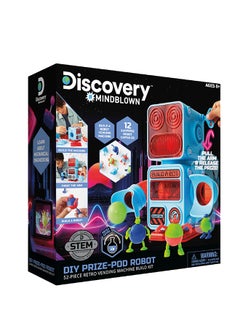 Mindblown STEM Toys DIY Prize-Pod 52-Piece Robot Retro Vending Machine Build Kit for 8+ Years