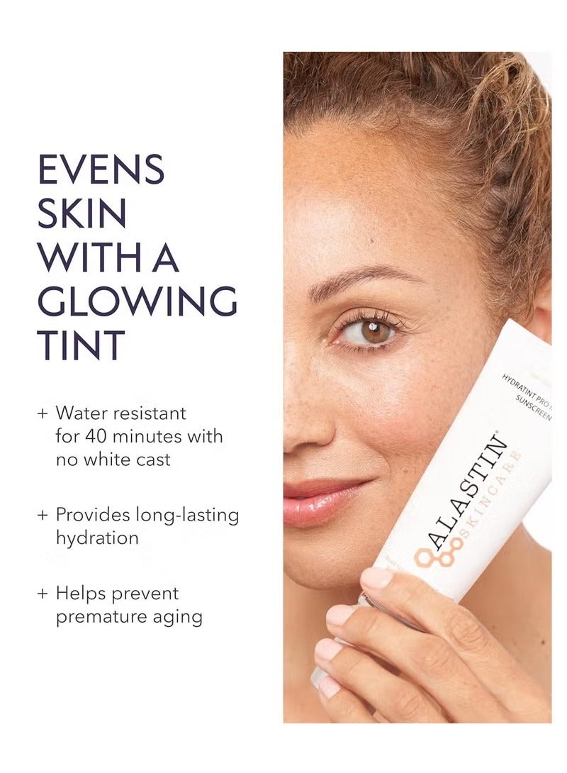 الاستنسكينكير HydraTint Pro Mineral Sunscreen SPF 36 (3.2 أوقية) | مرطب يومي ملون لمنع الشمس للوجه والرقبة  خالي من العطر ومقاوم للماء - Image 3