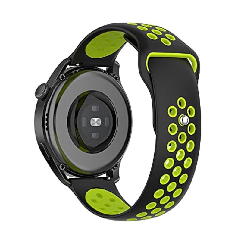 CoolCat ClickAE 22MM Strap/Band for Amazfit GTR 47mm/GTR 2/GTR 2e/Amazfit Pace/Amazfit Stratos/Stratos 2/Stratos 3 /Amazfit 2/2s/Amazfit Nexo (Black Green)