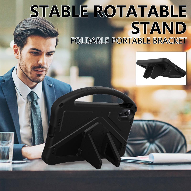 إيروريكس جراب Eva مقاوم للصدمات مع حامل لجهاز Xiaomi Redmi Pad 2 11 2025 اللوحي (أسود) - Image 3