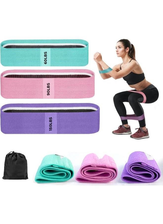 Eoptify Resistance Band Set of 3, Durable Non-Slip Workout Resistance Bands, Anti-Snap Stretching Bands for Exercise and Fitness, with Carrying Case  - Image 1
