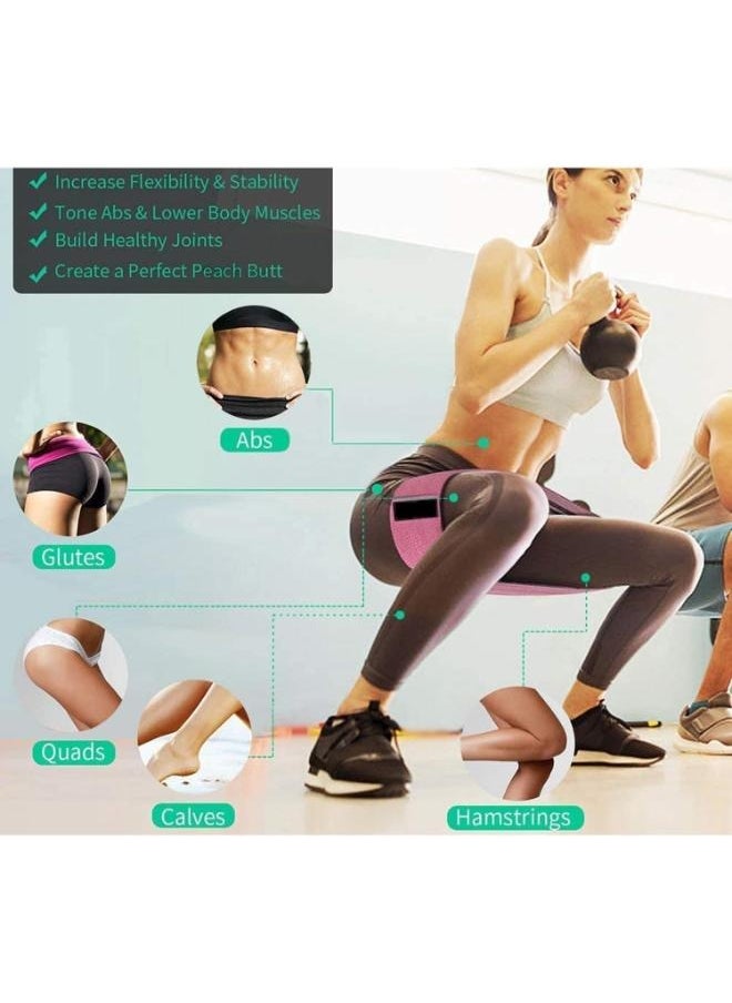Eoptify Resistance Band Set of 3, Durable Non-Slip Workout Resistance Bands, Anti-Snap Stretching Bands for Exercise and Fitness, with Carrying Case  - Image 4