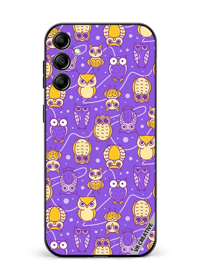VR CREATIVE Protective Case Cover For Samsung Galaxy A54 Night Owl Design Multicolour - Image 1