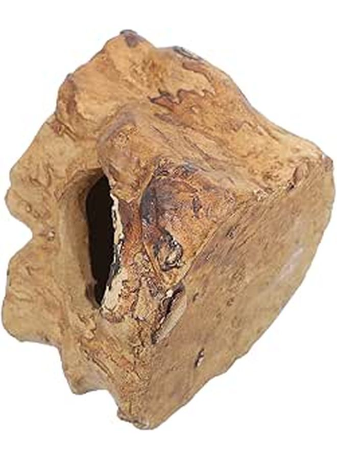 Ceramic Aquarium Shrimp Cave Log Shape Betta Hideout Fish Tank Decoration - Image 1