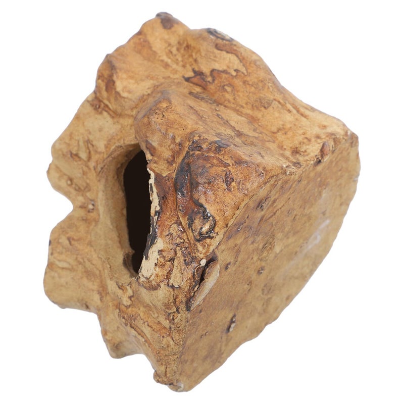 Ceramic Aquarium Shrimp Cave Log Shape Betta Hideout Fish Tank Decoration - Image 2