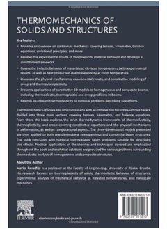 Thermomechanics of Solids and Structures: Physical Mechanisms, Continuum Mechanics, and Applications  - Image 1