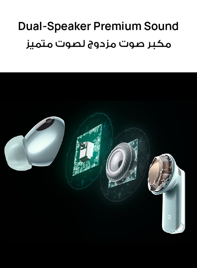 HUAWEI FreeBuds Pro 3, Ultra-Hearing Dual Driver, Pure Voice 2.0, Intelligent ANC 3.0, Triple Adaptive EQ, HWA And Hi-Res Audio Wireless Certified, Dual-Device Connection Silver Blue - Image 3