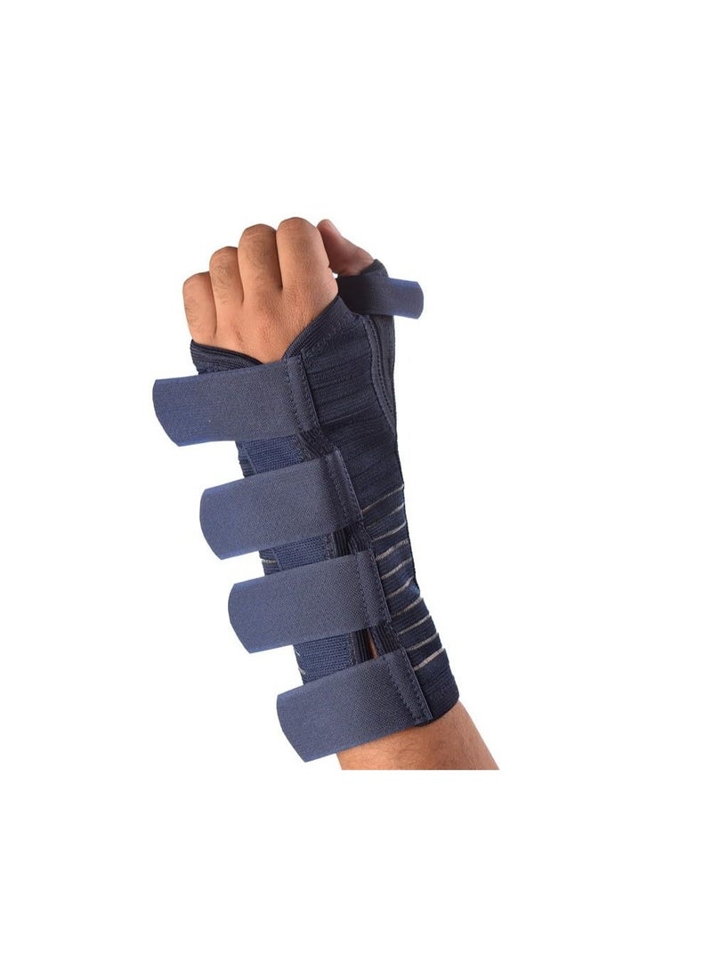 Unisex wrist and thumb brace with metal support, adjustable, medium size for pain relief and everyday comfort - Image 2