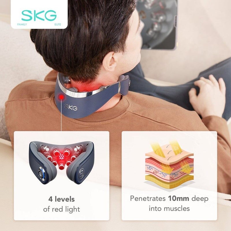 SKG G7-2 Neck Massager, Comfort Edition, Silver - Image 3