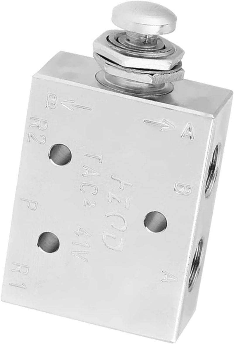Mumusuki Tac2-41P 2 Position 3 Way Air Control Valve, Metal Body, 2.16 Inch Threaded Inlet, 1/4 Inch BSPT Outlet - Image 4